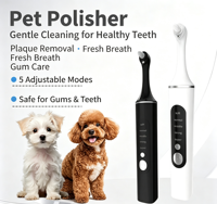 USMILEPET – Polisseur dentaire électrique ABS pour animaux de compagnie, éliminateur de tartre et de plaque dentaire pour chiens et chats – Vente directe usine