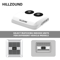 Condizionatori d'aria da tetto 9200 BTU 12V per camper, sistemi di climatizzazione da parcheggio 24V per semirimorchi, raffreddatori d'aria per MINI VAN e roulotte R134a