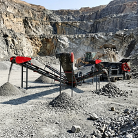 Concasseur à mâchoires pour l'exploitation minière, concassage de pierres de carrière, minerai d'or, moteur AC, max. 200 t/h