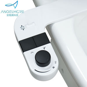 Semprotan Bidet Kamar Mandi Tombol Pengatur Toilet Nozzle Ganda Pembersih Otomatis Bidet Air Dingin Aksesoris Dudukan Kloset Bidet Non Elektrik - Product Image 1