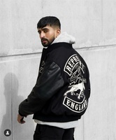 Blouson Personnalisé pour Homme avec Écussons Brodés en Chenille, Modèle Camionneur, Baseball ou Universitaire