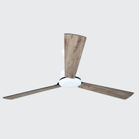 Ventilateur de plafond DC Eco Style de 54 pouces avec commande murale, 3 pales en MDF, blanc