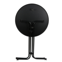 Table haute en métal robuste, pliable, multicolore, pour l'extérieur, avec une capacité de charge élevée
