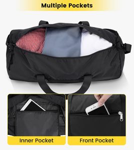 <span class=keywords><strong>Bolsa</strong></span> de <span class=keywords><strong>Deporte</strong></span> Plegable de Gran Capacidad para Hombre y <span class=keywords><strong>Mujer</strong></span>, Ligera, con Bolsillo Interior para Viajes y Deportes - Product Image 4