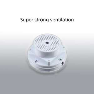 <span class=keywords><strong>Abat</strong></span>-<span class=keywords><strong>jour</strong></span> central en plastique blanc moderne, accessoire au design élégant pour toilettes et salles de douche - Product Image 3