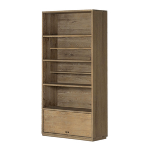 Librerías de Roble Sin Tratar de Alta Calidad, Modernas y Personalizadas, con Cajones de Exhibición para el Hogar, Oficina, Sala de Estar o Uso Escolar - Product Image 4