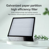 Nouveau filtre HEPA H13 H14 à haute capacité d'absorption de poussière, média en papier de fibre de verre, filtre en boîte, efficacité de filtration de 99,99 %