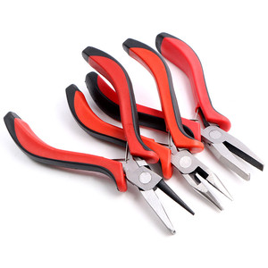 Ferronickel-pince à <span class=keywords><strong>bijoux</strong></span> en acier trempé au carbone, nez rond, outils <span class=keywords><strong>de</strong></span> bricolage, équipement, pince adaptée à l'artisanat, réparation <span class=keywords><strong>de</strong></span> perles - Product Image 5