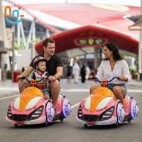 Joy2fun Voitures tamponneuses électriques simulateur de moto en plastique pour enfants, pour usage intérieur/extérieur, idéales pour centres commerciaux et parcs d'attractions