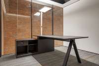 Meubles de bureau en gros, bureau moderne en bois certifié RoHS, poste de travail 4 places, table de bureau en MDF écologique