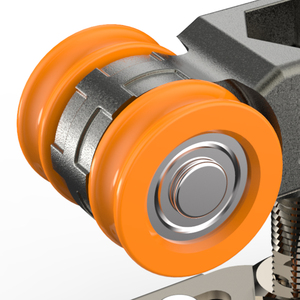 Portes coulissantes Accessoires de fenêtre <span class=keywords><strong>Rail</strong></span> de guidage de <span class=keywords><strong>rail</strong></span> en aluminium à double roue suspendue - Product Image 2