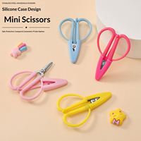 Ciseaux de couture miniatures colorés TGYW avec embout de protection en silicone, super ciseaux pour la broderie et les travaux manuels