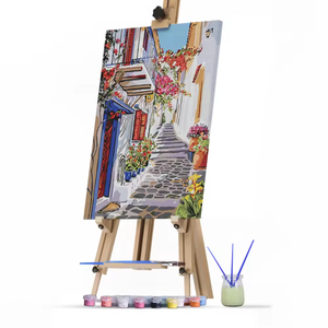 Kit de Arte Mural Moderno para Decoración del Hogar, con Lienzo de Algodón, Impresión Digital de Paisaje Veneciano Pintado a Mano en Acrílico, para Cuadros Cuadrados/Rectangulares - Product Image 1