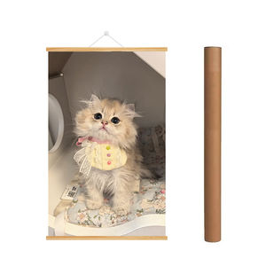 High Quality DIY Modern Wooden Poster <strong>Hanger</strong> Customized Magnetic Picture Painting Frame Movable Function Wooden Picture Frame - Product Image 2