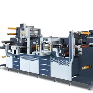 XPX MDC-360-plus iml hot stamping flexo die cut mesin label stiker dengan digital slitter dan sheeter sederhana