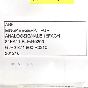 Nuevo y Original: Entrada Analógica 81EA11DE GJR2374800R0210 para PLC, Empaque para PLC, Amplia Experiencia Técnica, Calidad Industrial Sólida - Product Image 3