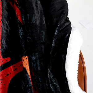 ผ้าห่มขนแกะเชอร์ปาเนื้อนุ่มพิเศษสองชั้น พิมพ์ลายตามสั่ง พกพาสะดวก ใช้ได้ทุกฤดู สำหรับใช้ในบ้าน เดินทาง หรือโรงแรม - Product Image 2