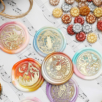 Vente directe usine – Lot de 100 perles de cire à cacheter en forme de tournesol, granulés pour cadeaux et jouets