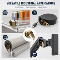 Mécanisme de poussée à ressort pour rayonnage de vente au détail OEM, ressorts spirales plats à tension constante pour rail de présentation de cigarettes et de boissons