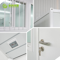 Contenedor Plegable Seguro con Sistema de Cierre de Seguridad para Postos de Seguridad Industrial y Oficinas de Guardia de Entrada, Edificio Modular