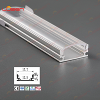 Profilé en aluminium LED avec diffuseur, embouts et clips pour bande LED LS-052