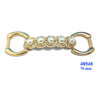 Offres Spéciales argent chaîne de chaussures dames métal strass boucles de chaussures accessoires