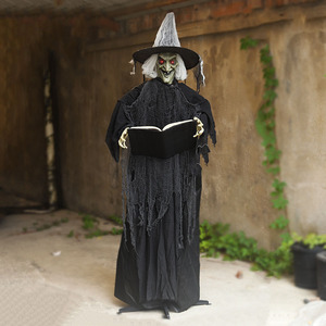 Adorno brillante oscilante <span class=keywords><strong>de</strong></span> <span class=keywords><strong>Halloween</strong></span>, <span class=keywords><strong>bruja</strong></span> <span class=keywords><strong>de</strong></span> inducción eléctrica grande, decoración <span class=keywords><strong>animada</strong></span> <span class=keywords><strong>de</strong></span> pie, detección <span class=keywords><strong>de</strong></span> Control <span class=keywords><strong>de</strong></span> sonido Animatronics - Product Image 1
