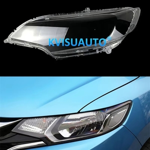 CQL copertura del faro anteriore trasparente lente Plexiglass sostituire paralume originale per <span class=keywords><strong>Honda</strong></span> Fit <span class=keywords><strong>Jazz</strong></span> 14-18 - Product Image 2