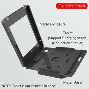 Đầy đủ kim loại máy tính bảng đứng cho ipad không khí Pro truy cập hàng đầu đứng với 2 Ổ Khóa máy tính bảng PC Wall Mount Bracket máy tính bảng POS khóa bàn đứng - Product Image 6