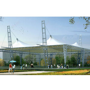 Toit de terrain de padel personnalisable, structure de dôme en membrane tendue PVDF pour terrain de sport extérieur, arène de tennis et padel - Product Image 3