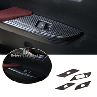 Kit d'autocollants décoratifs pour l'intérieur automobile en fibre de carbone souple pour Toyota Hilux 2015 à 2021