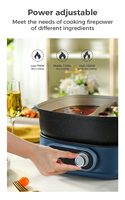 Casserole électrique multifonctionnelle avec une casserole à deux côtés en une seule, pour cuisiner des soupes électriques à deux saveurs