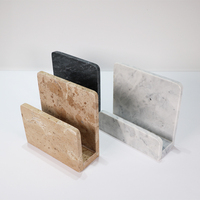 Livraison directe du fabricant Porte-mouchoirs vertical en marbre Cuisine Ménage Comptoir Boîte à papier toilette Siège de rangement