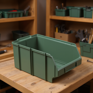 Fervi Universal <b>Storage</b> Container Medium Size Stackable Bin For <b>Tool</b> Organization - Product Image 3