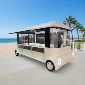 Vehículo Eléctrico Móvil para Catering, Camión de Venta de Comida Rápida y Helados, Totalmente Equipado, Barbacoa de Acero Inoxidable, Servicio de Dulces/Papas Fritas - Product Image 1
