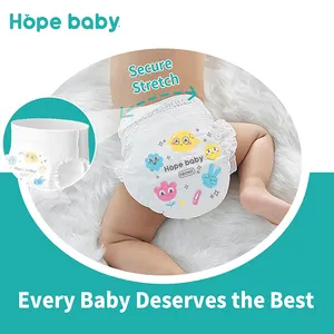 最高品質の新生児ソフト通気性低刺激性不織布使い捨てベビーおむつプルアップおむつ