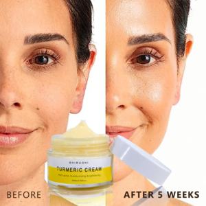 Juego de cuidado de la piel de cúrcuma, antiacné, <span class=keywords><strong>manchas</strong></span> oscuras, blanqueamiento, Etiqueta Privada, jabón, suero, crema exfoliante, lavado Facial, juego de cuidado de la piel facial - Product Image 2