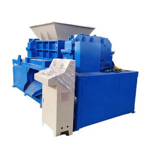 Mini Dubbele As Heavy Duty Papiervernietiger Machine Band Band Plastic Shredding Machine Metalen Huishoudelijke Afval Shredder Voor Verkoop