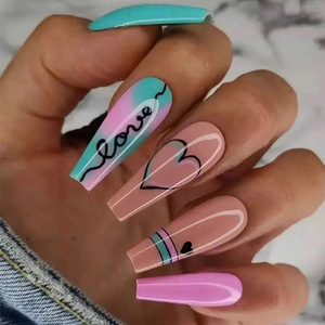 <span class=keywords><strong>Uñas</strong></span> Postizas de Lujo al por Mayor, <span class=keywords><strong>Azul</strong></span> Brillante, 24 Piezas, Diseño Acrílico 3D, Color Puro, <span class=keywords><strong>Uñas</strong></span> Artificiales Personalizadas - Product Image 5