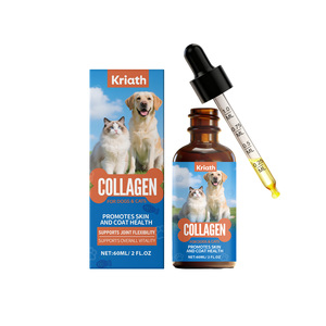 Коллагеновые капли для животных 60 мл с пробиотиками, натуральные ингредиенты, для здоровья кожи, шерсти и суставов, оптовая продажа от производителя, OEM - Product Image 1