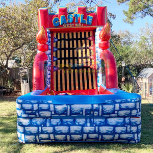 Commercial grade kids outdoor juegos hinchables <b>inflatable</b> castle stick wall games for outdoor party - Product Image 1