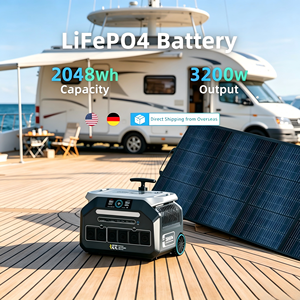 Estación de energía portátil solar alemana Spot MPPT Solar 2048WH de 3200 vatios, generador solar de litio LiFePO4 con panel solar de 100/200/400/500W - Product Image 1