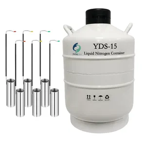 YDS-15 알루미늄 수의학 액체 질소 탱크 정액 용기 15L Dewar 좋은 가격