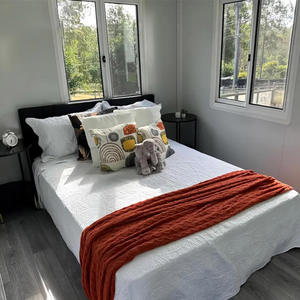 Casa contenedor prefabricada extensible de lujo de 20 pies, casa móvil de 40 pies, 1 dormitorio, panel sándwich prefabricado de lujo, centro comercial escolar, Hotel - Product Image 4