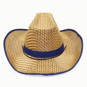 Summer Natural Grass Western Travel Sun <b>Hat</b> Large Western Mexican Cowboy <b>Straw</b> <b>Hat</b> - Product Image 5
