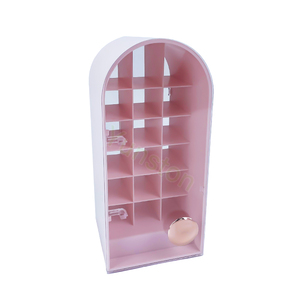 2024 New <span class=keywords><strong>Castle</strong></span> Type 18Slots Apilable Clear Lipstick Display Stand Acrílico Lipstick Organizer Holder Lipstick Rack Box - Product Image 1