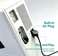 Système solaire hybride hors réseau tout-en-un de 6,2 kW avec batterie LiFePO4 de 10 kWh, panneaux haute efficacité de 620 W pour le stockage d'énergie domestique
