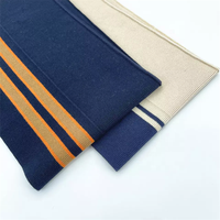 Prix d'usine 92% coton 8% Spandex Manchette en tricot à rayures respectueuse de la peau et fond en tissu côtelé 1x1