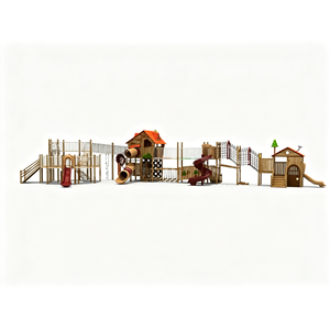 Toboggan combiné <span class=keywords><strong>en</strong></span> <span class=keywords><strong>bois</strong></span> résistant aux intempéries, équipement <span class=keywords><strong>de</strong></span> jeu écologique et non toxique <span class=keywords><strong>pour</strong></span> les aires <span class=keywords><strong>de</strong></span> <span class=keywords><strong>jeux</strong></span> communautaires dans les cours arrière - Product Image 2