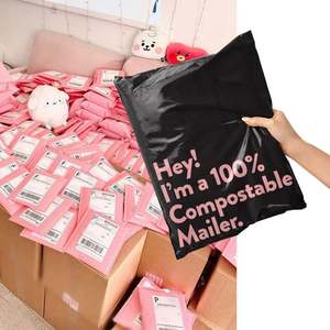 Custom Biodegradable Compostable Poly Self-<b>adhesive</b> Shipping Mailers Eco-Friendly Packaging for Shoes & Socks <b>Strong</b> <b>Adhesive</b> - Product Image 5